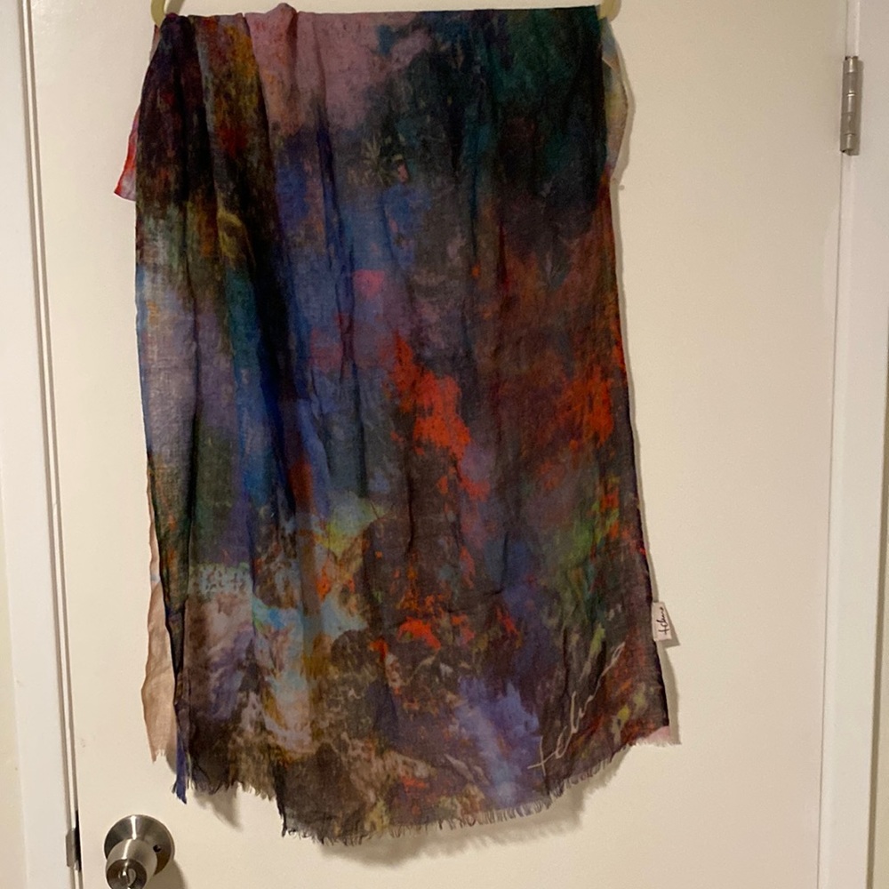 💯 % Fine Wool pashmina winter scarf shawl wrap 30”x 76”